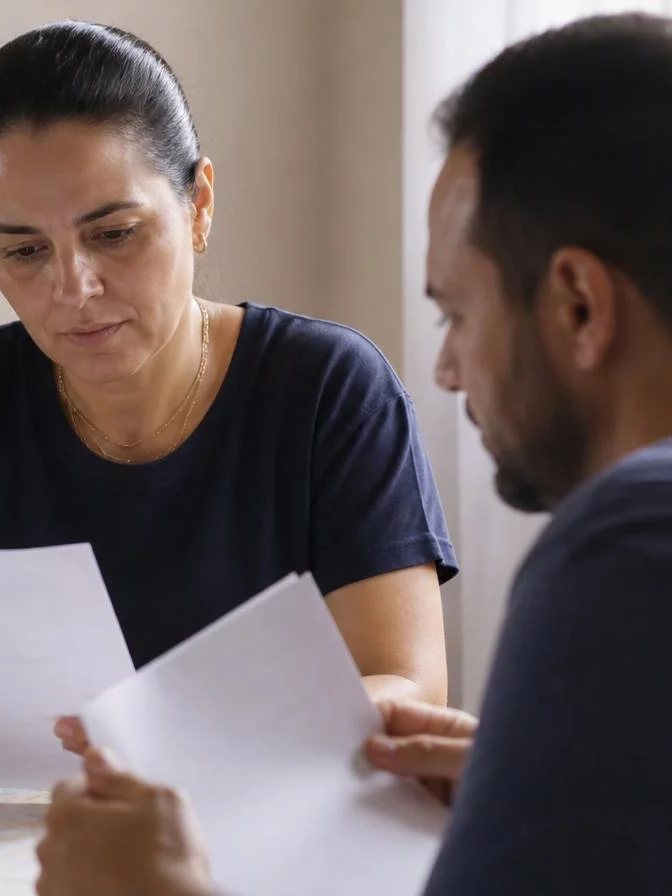 Turma sentada numa sala clara enquanto uma pessoa sustenta o próprio ponto de vista